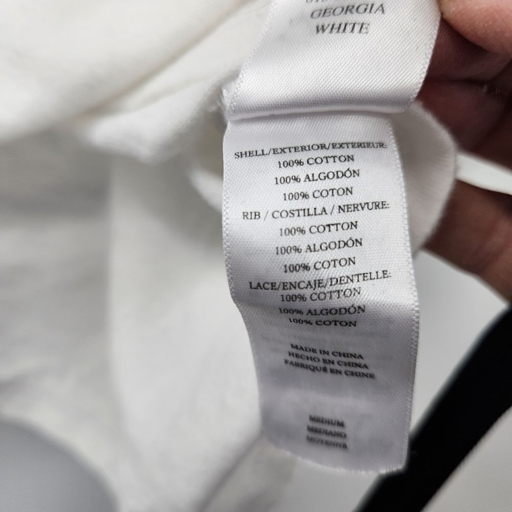 Rails White Tshirtwith Eyelet Flutter Sleeve - image 3